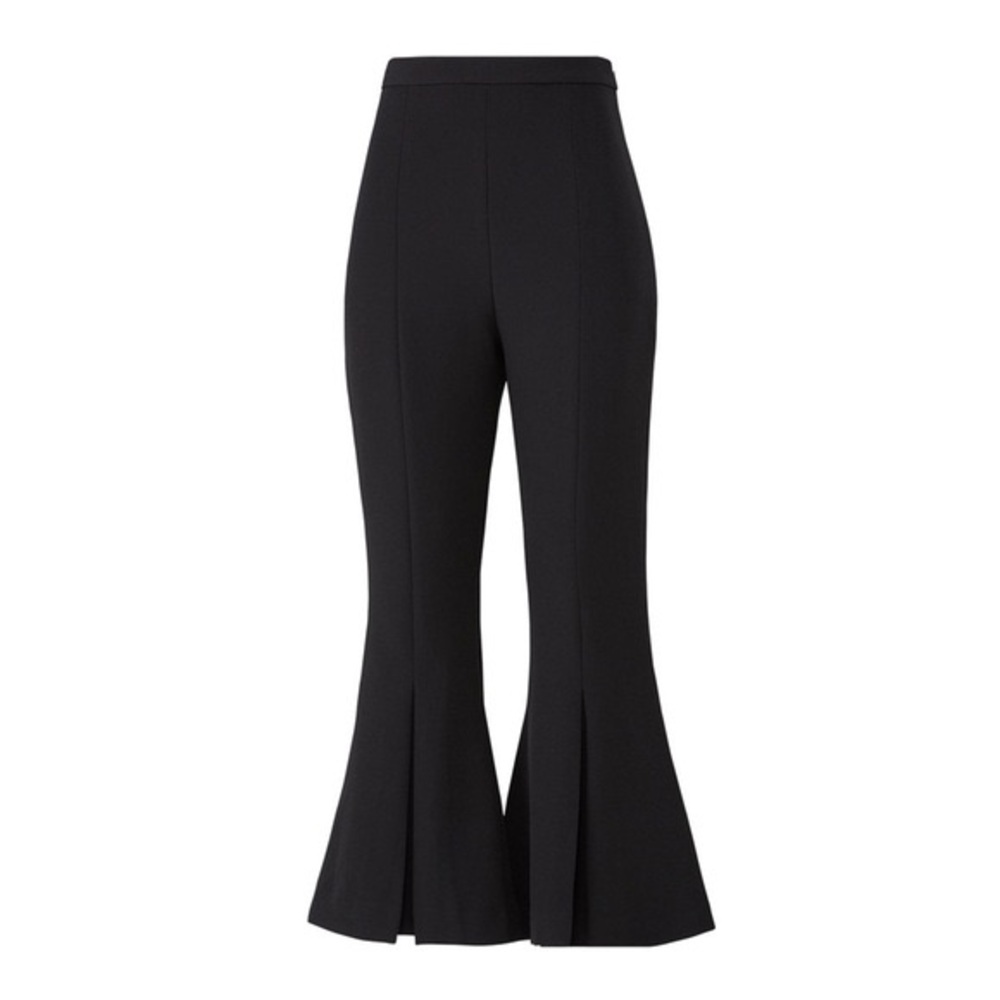 KEEPSAKE • Black Revolve Ruffle Flare Cropped Pants • Women’s L • Excellent 🖤✨